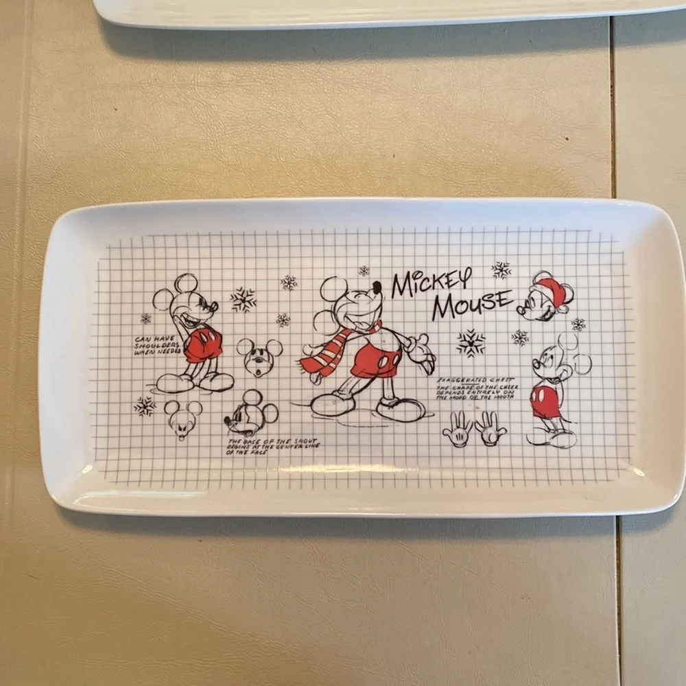 Disney Mickey Mouse Christmas Sketchbook Serving Tray